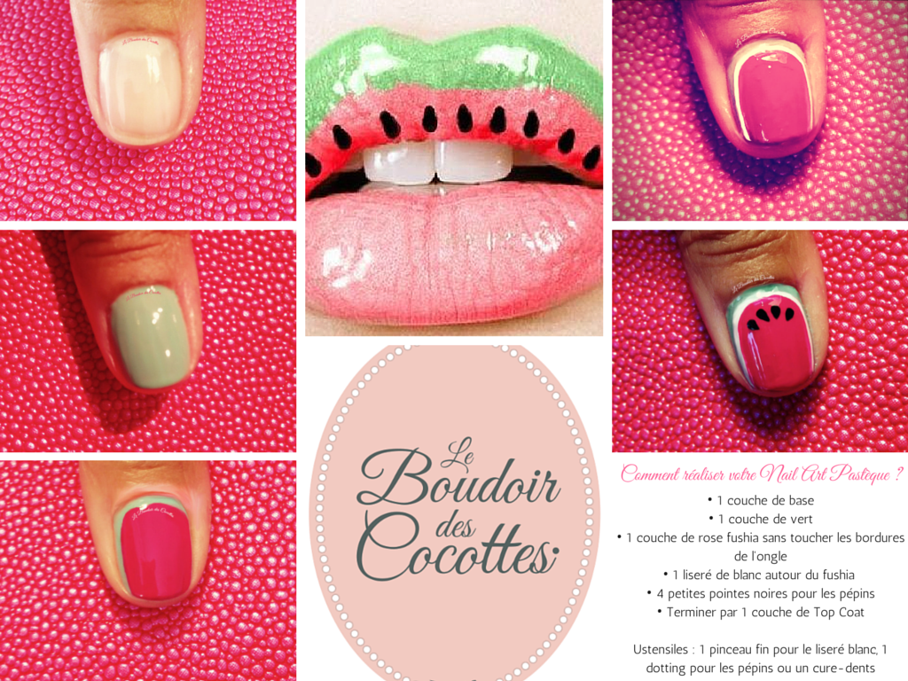 Comment réaliser votre Nail Art Pastèque